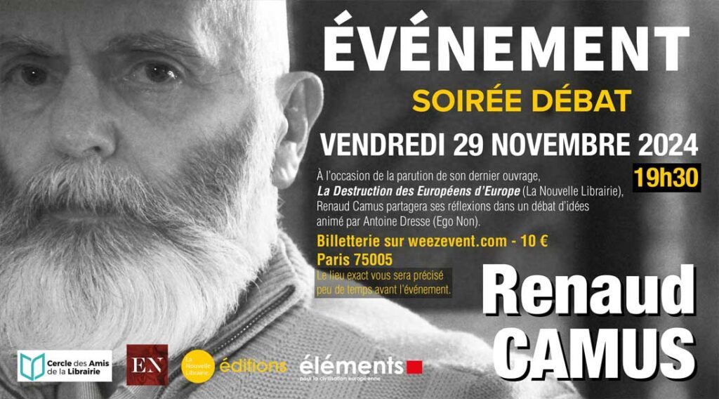 Renaud Camus 29 novembre 2024